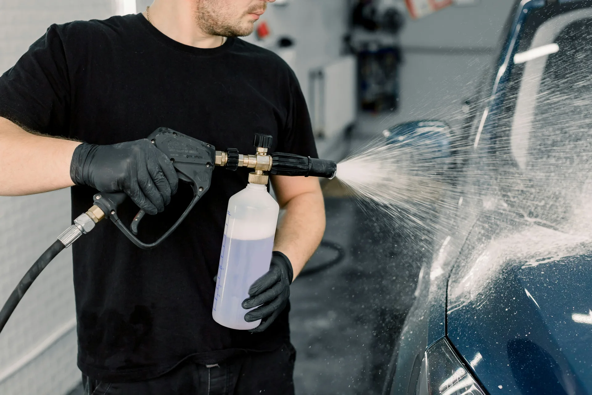 Calgary commercial degreasing crew at a property